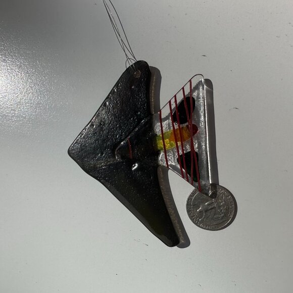 #7435 FISH SUN CATCHER SUN FUSED GLASS - Picture 4 of 11